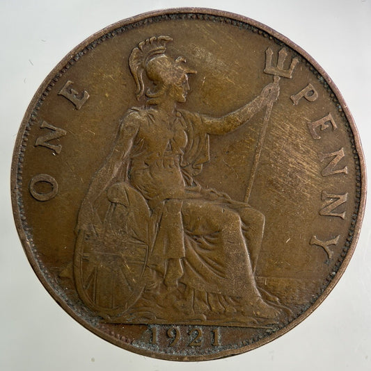 1921 George V One Penny Coin | Fine Collectable Grade