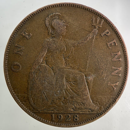 1928 George V One Penny Coin | Collectable Grade