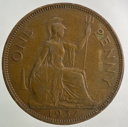 1937 George VI One Penny Coin | Fine Collectable Grade