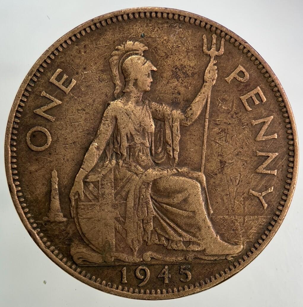 1945 George VI One Penny Coin | Collectable Grade