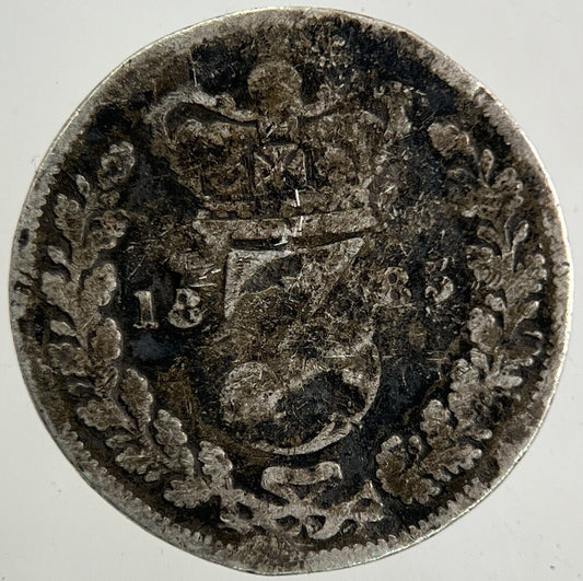 1885 Victoria Threepence Silver Coin | Fair Grade