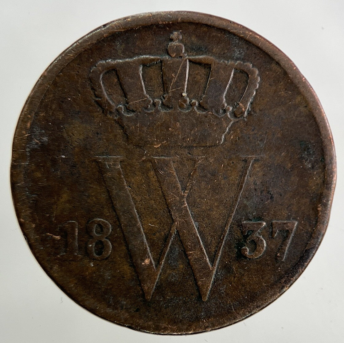 1837 Netherlands 1 Cent Coin | Collectable Grade