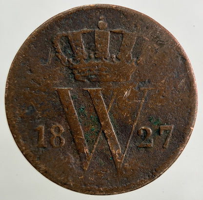 1827 Netherlands 1 Cent Coin | Collectable Grade
