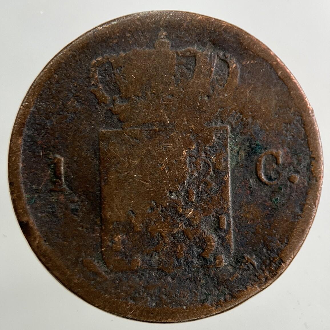 1827 Netherlands 1 Cent Coin | Collectable Grade