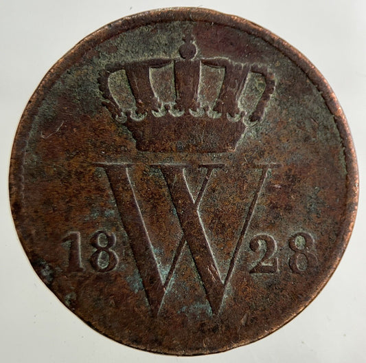 1828 Netherlands 1 Cent Coin | Collectable Grade
