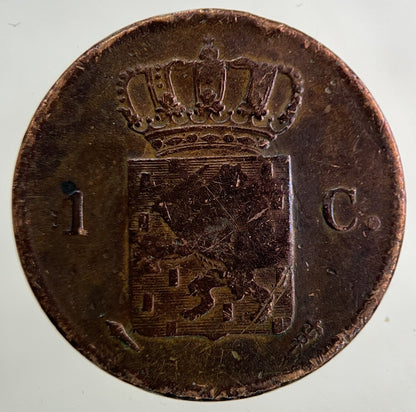 1823 Netherlands 1 Cent Coin | Collectable Grade