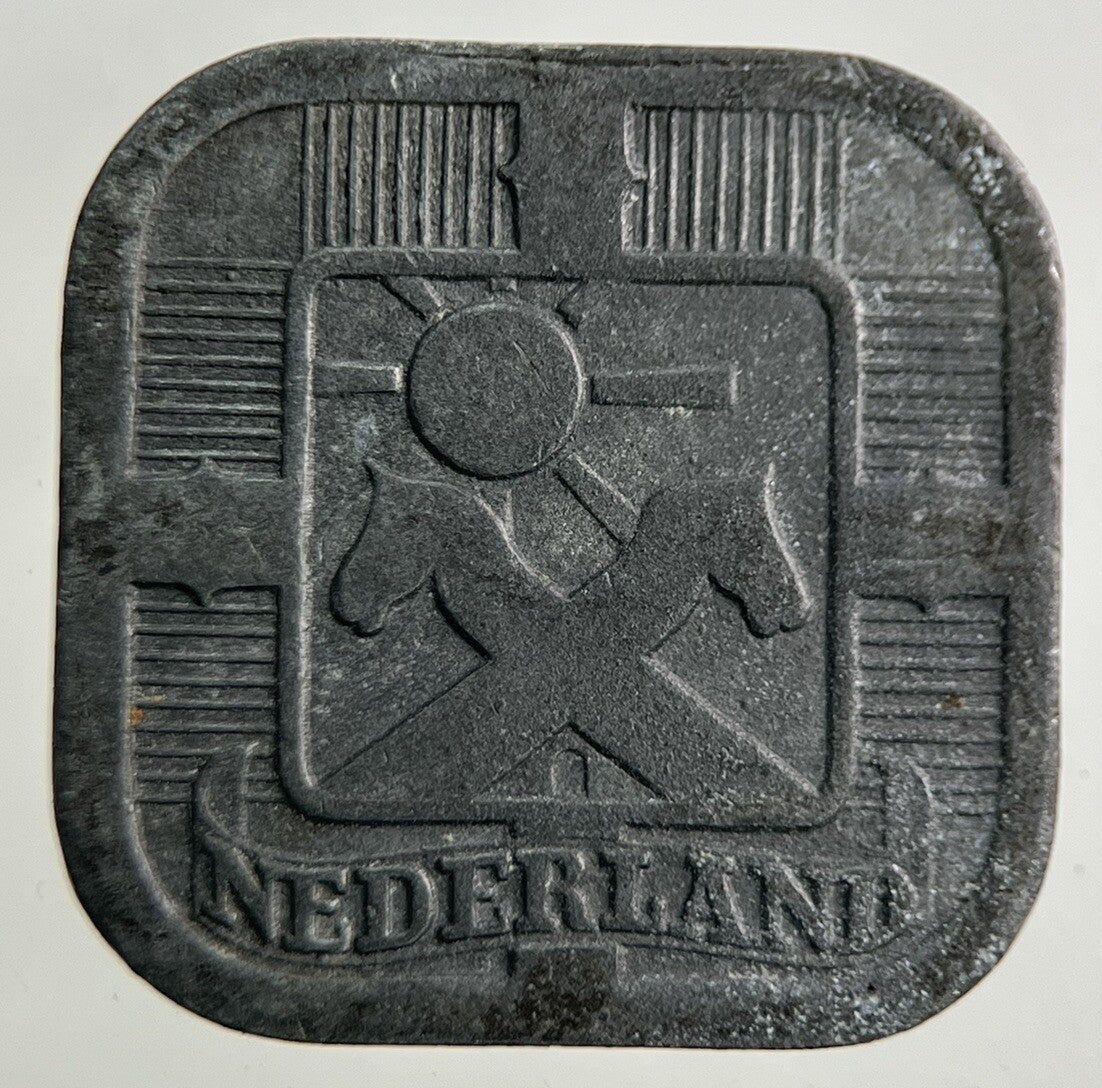 1941 Netherlands 5 Cents Coin | Fine Collectable Grade