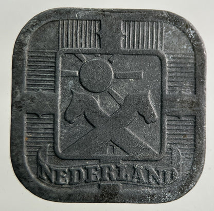 1941 Netherlands 5 Cents Coin | Fine Collectable Grade