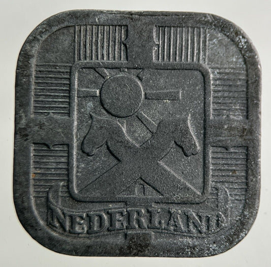1941 Netherlands 5 Cents Coin | Fine Collectable Grade