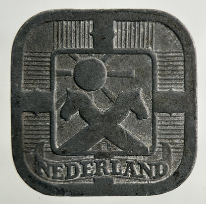 1942 Netherlands 5 Cents Coin | Fine Collectable Grade