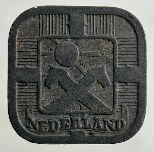 1943 Netherlands 5 Cents Coin | Fine Collectable Grade