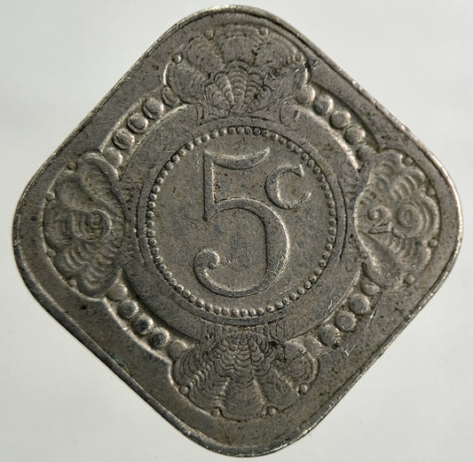 1929 Netherlands 5 Cents Coin | Fine Collectable Grade
