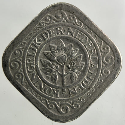 1929 Netherlands 5 Cents Coin | Fine Collectable Grade