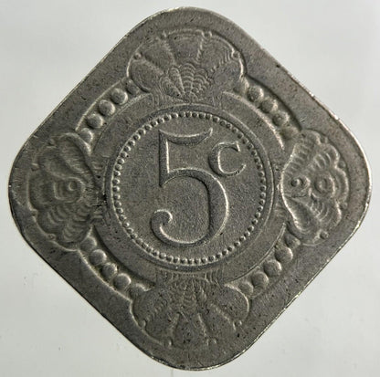 1929 Netherlands 5 Cents Coin | Fine Collectable Grade