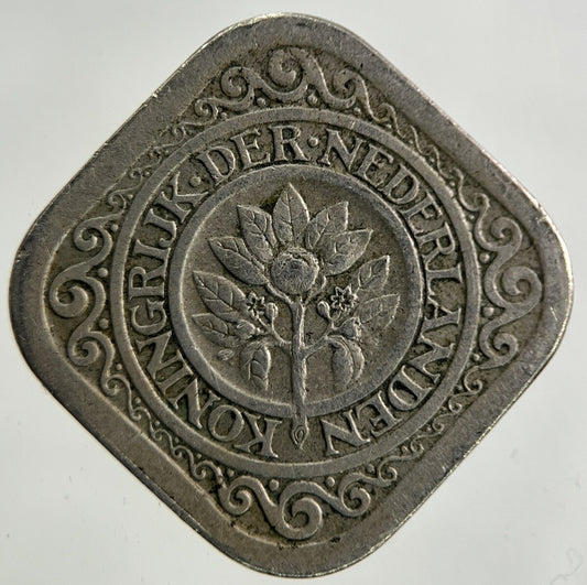 1913 Netherlands 5 Cents Coin | Fine Collectable Grade