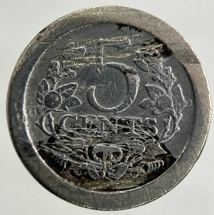 1908 Netherlands 5 Cents Coin | Collectable Grade