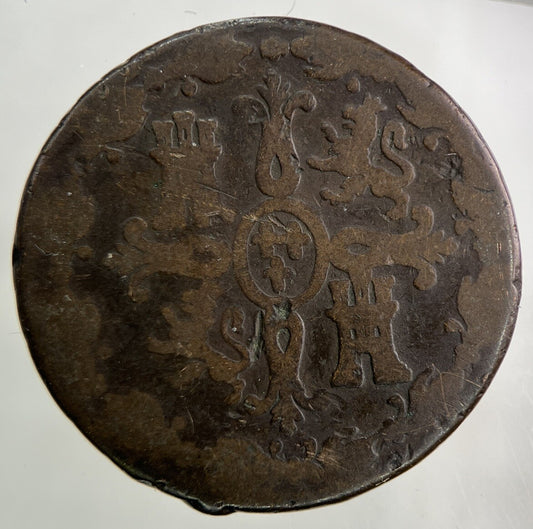 1830 Spain 8 Maravedis Coin | Collectable Grade