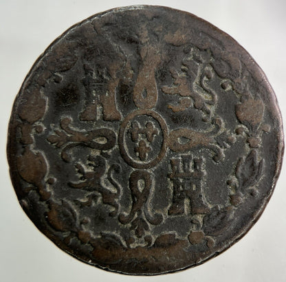 1830 Spain 8 Maravedis Coin | Collectable Grade