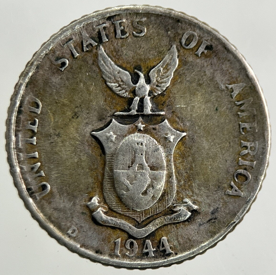1944 Philippines 10 Centavos Silver Coin | Fine Collectable Grade