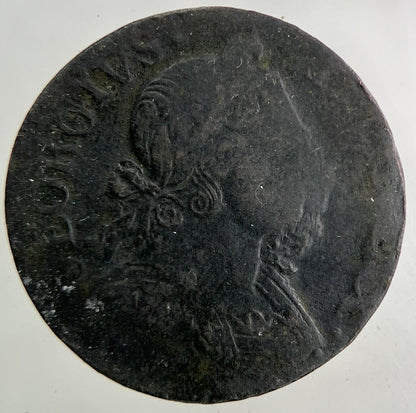 1748 George III 3rd Half-Penny Evasion Coin | Fine Collectable Grade