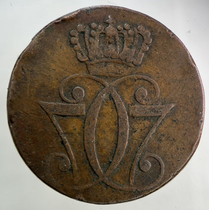 1771 Denmark 1 Skilling Coin | Fine Collectable Grade