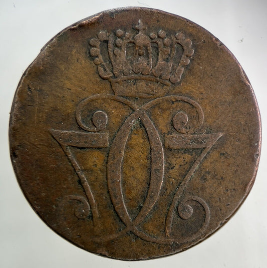 1771 Denmark 1 Skilling Coin | Fine Collectable Grade