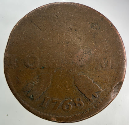 1768 Sweden 1 Ore Coin | Fair Grade