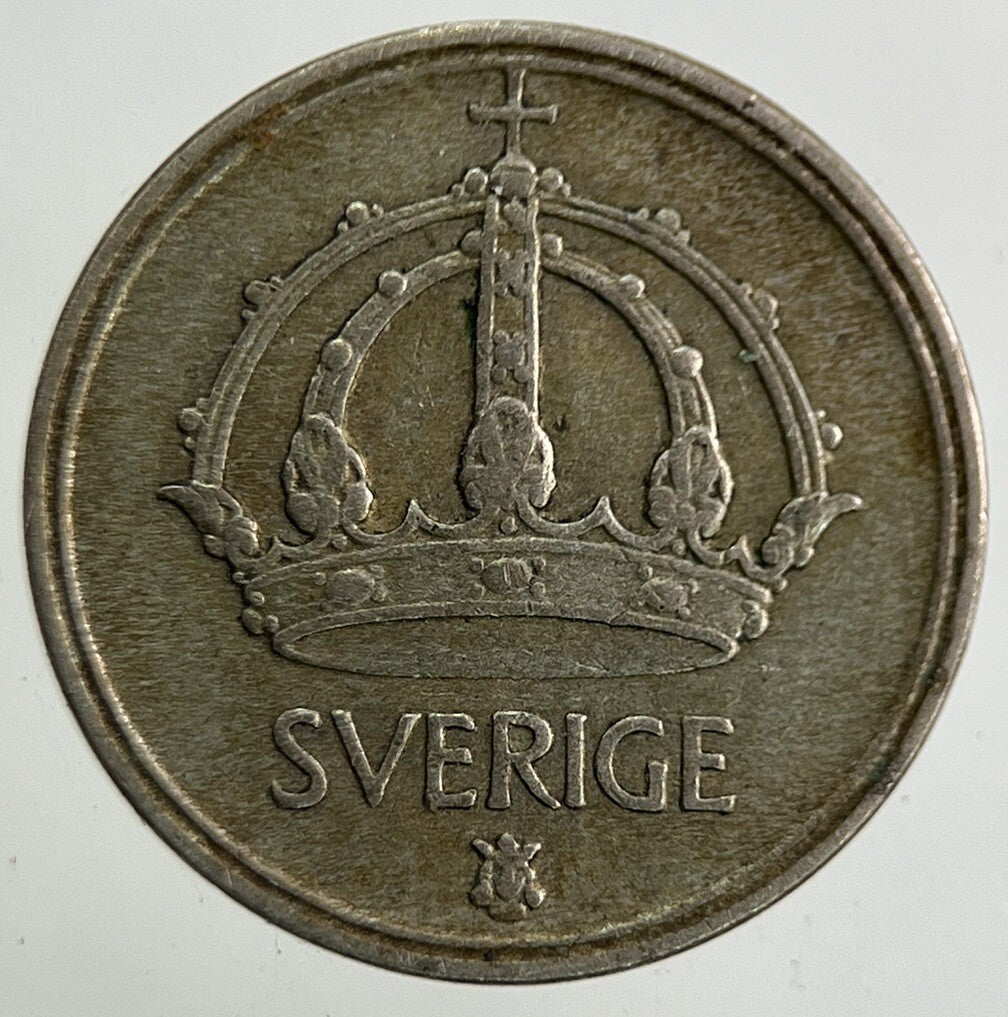 1949 Sweden 10 Ore Silver Coin | Fine Collectable Grade