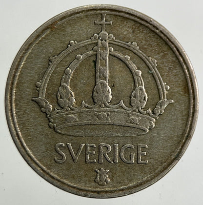 1949 Sweden 10 Ore Silver Coin | Fine Collectable Grade