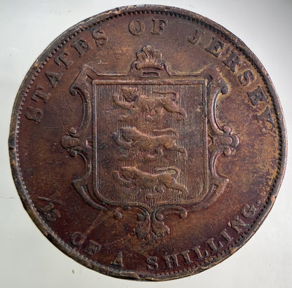 1858 Jersey 1/13 One Thirteenth Of A Shilling Coin | Collectable Grade