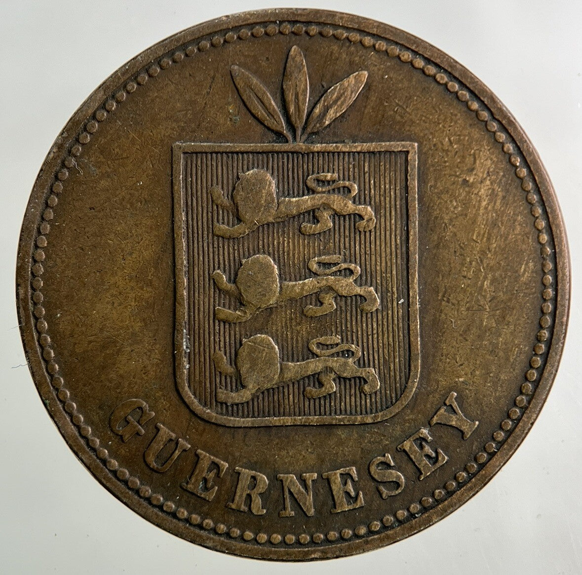 1868 Guernsey 4 Doubles Coin | Collectable Grade