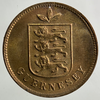 1903 Guernsey 1 Double Coin | Very High Grade