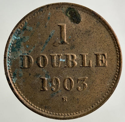 1903 Guernsey 1 Double Coin | Very High Grade