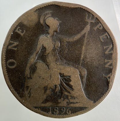 1896 Victoria One Penny Coin | Collectable Grade