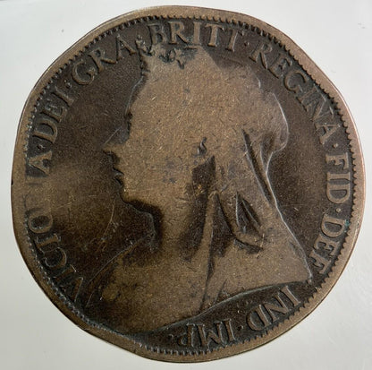 1896 Victoria One Penny Coin | Collectable Grade