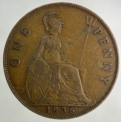 1936 George V One Penny Coin | Collectable Grade