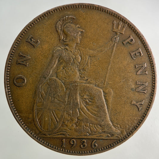 1936 George V One Penny Coin | Collectable Grade