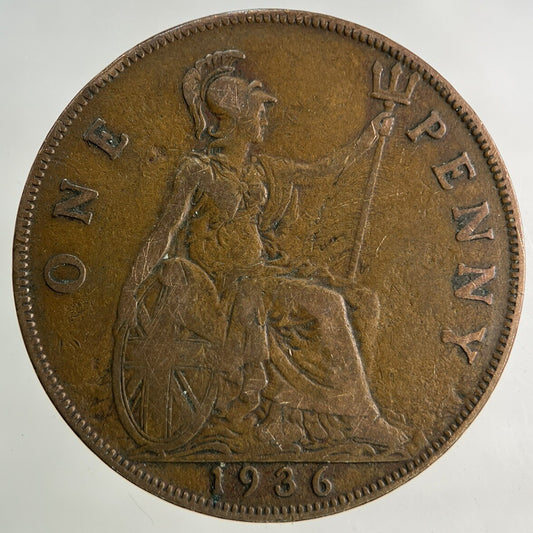 1936 George V One Penny Coin | Collectable Grade