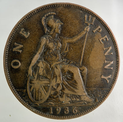 1936 George V One Penny Coin | Collectable Grade