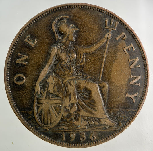 1936 George V One Penny Coin | Collectable Grade
