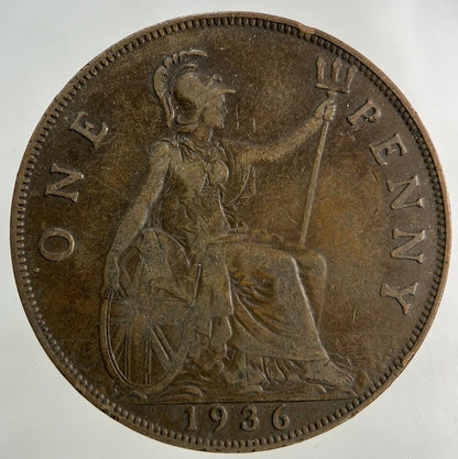 1936 George V One Penny Coin | Collectable Grade