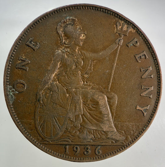1936 George V One Penny Coin | Fine Collectable Grade