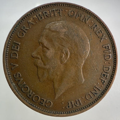 1936 George V One Penny Coin | Fine Collectable Grade