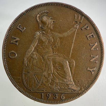 1936 George V One Penny Coin | Fine Collectable Grade
