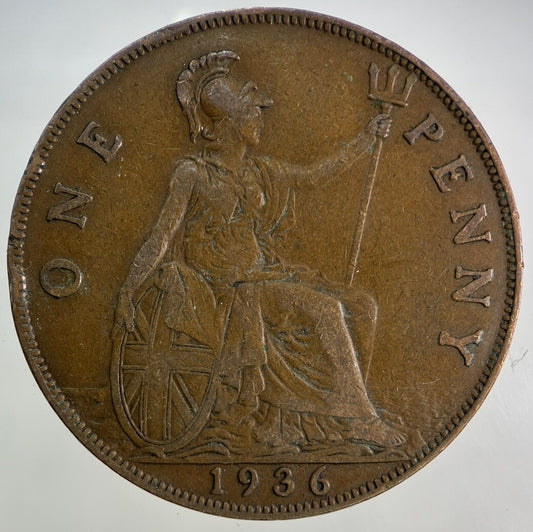 1936 George V One Penny Coin | Fine Collectable Grade