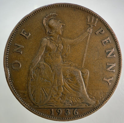 1936 George V One Penny Coin | Fine Collectable Grade