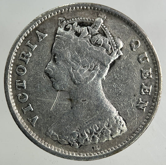 1897 Hong Kong 10 Cents Silver Coin | Fine Collectable Grade