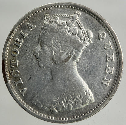 1897 Hong Kong 10 Cents Silver Coin | Fine Collectable Grade