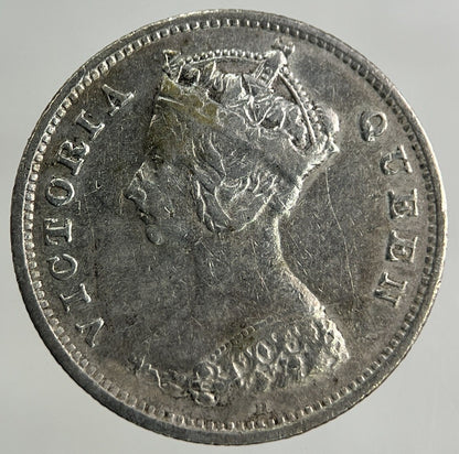 1900 Hong Kong 10 Cents Silver Coin | Fine Collectable Grade