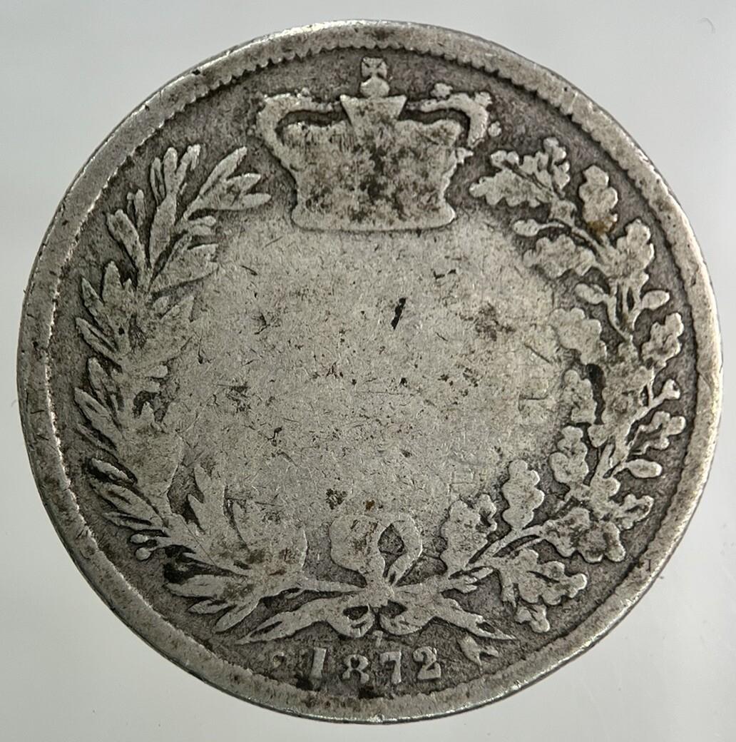 1872 Victoria Shilling Silver Coin | Collectable Grade